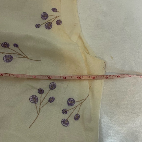 Jones New York linen blended dress midi 8 womens euc - Picture 6 of 7